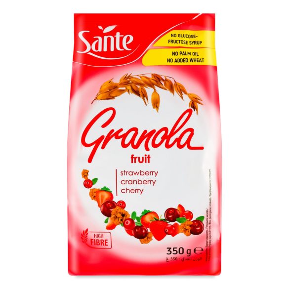 Granola gyümölcsös/fruit 350g Sante (14db/#)