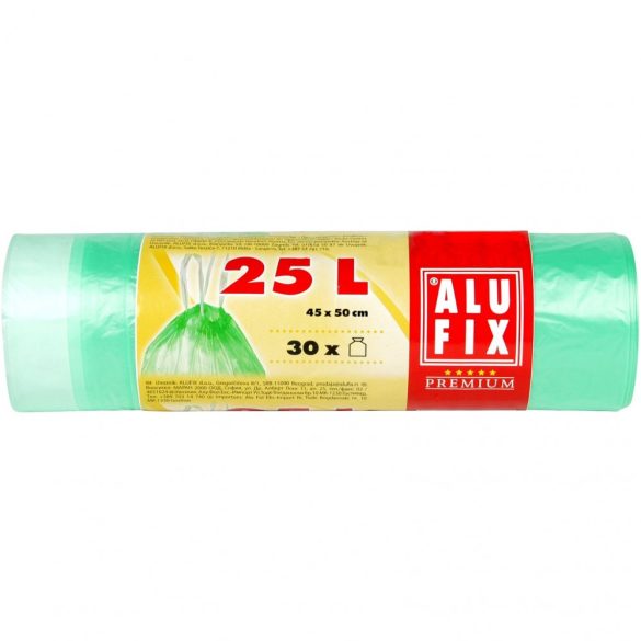 Kukazsák 25l/30db  zárószalagos Alufix 