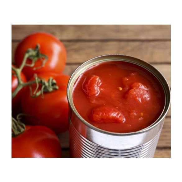 Hámozott, darabolt paradicsom 2500g/1500g BC (6db/#)