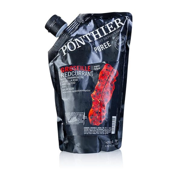 Püré piros ribizli 1kg min 90% Ponthier