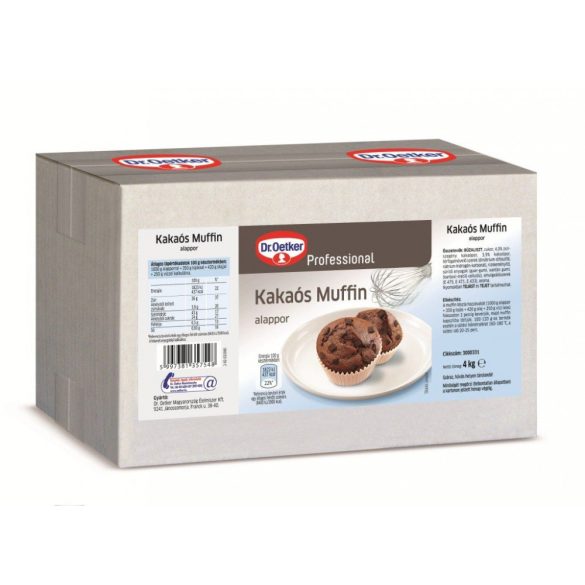 Dr Oetker muffin alappor kakaó 4kg