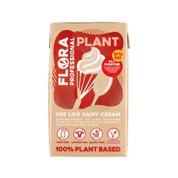 Habtejszín növényi Flora 31% 1L (8db/#)