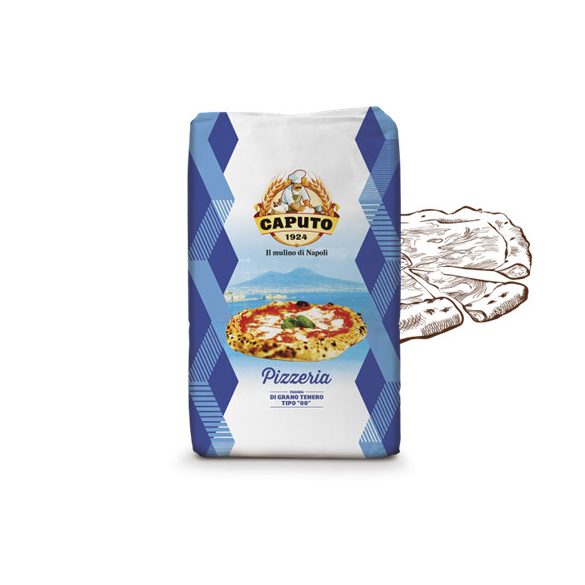 Pizzalisz 25kg Caputo kék/piros