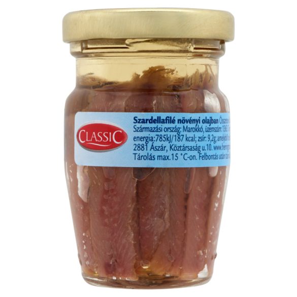Szardellafilé olajban 80g-os