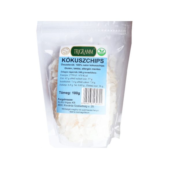 Kókuszchips 100g vegán Trigramm