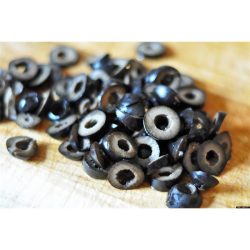 Olívabogyó fekete,szeletelt 900g/450g Hutesa