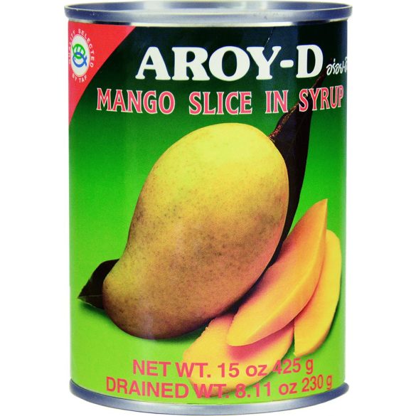 Mangó konzerv szeletelt 425g/230g Aroy-d/Exotic Food