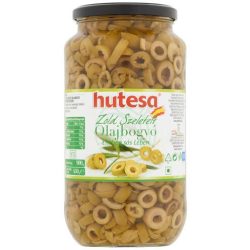 Olívabogyó zöld,szeletelt 900g/450g Hutesa (800)