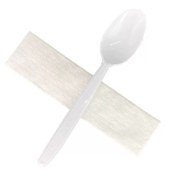 Evőeszköz csomagolt (kanál+szalvéta) 