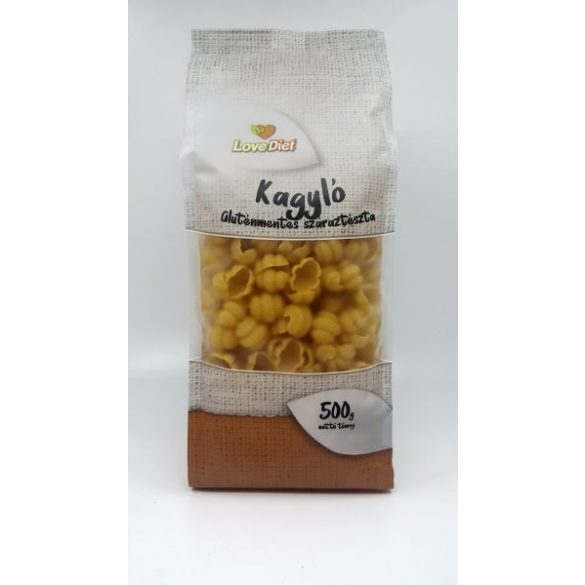 Gluténmentes kagylótészta 500g Love Diet