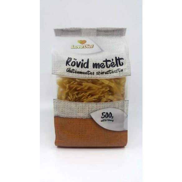 Gluténmentes szélesmetélt 500g Love Diet (rövid metélt)