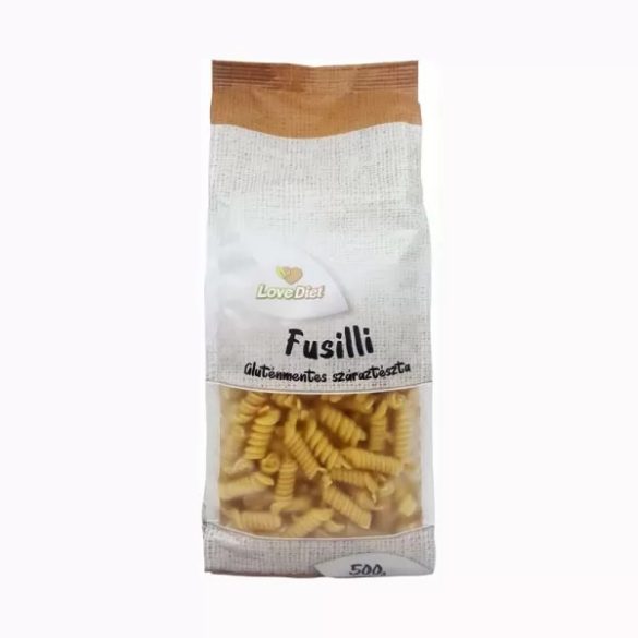 Gluténmentes fusilli/orsó 500g Love Diet