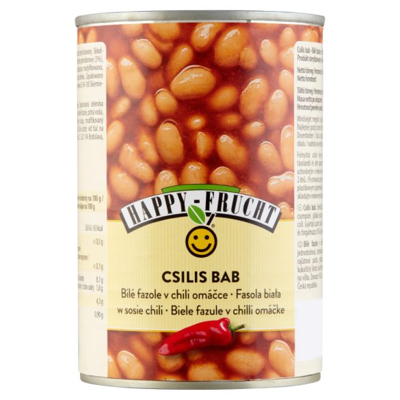 Chilisbab konzerv 400g Happy Frucht 12db/#