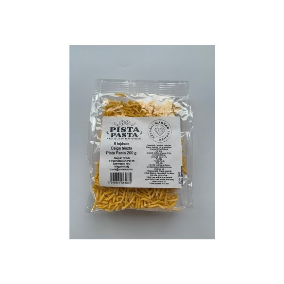 Csigatészta 200g 8tojásos Pista Pasta 