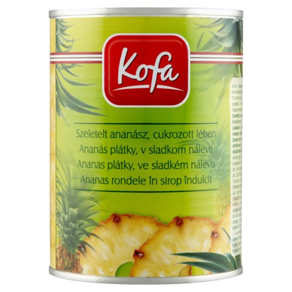 Ananász konzerv körszeletelt 3100ml/3050g/1840g Kofa