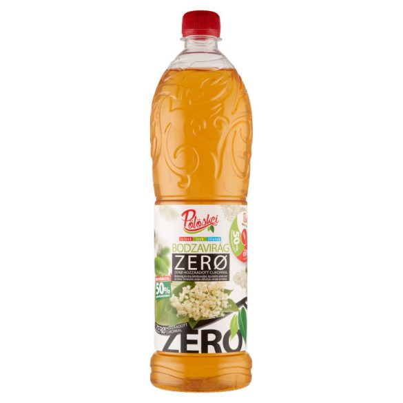 Pölöskei ZERO szörp 50% 1L több íz DRS   (6db/#)